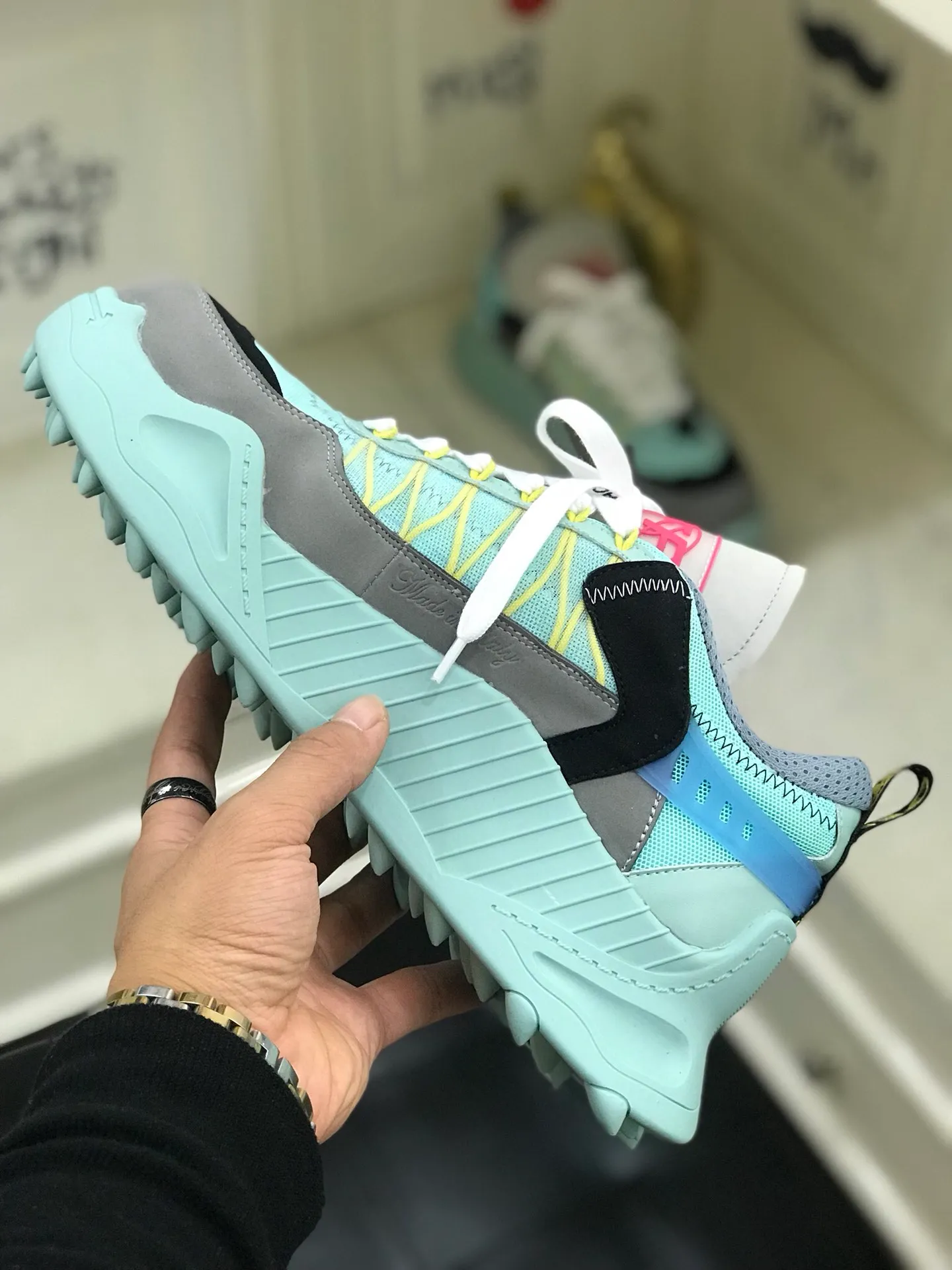 Men's shoes 💰480🌼【New style】OFF - high-end boutique. [OFF-WHITE 1Birth information and the word AIR are displayed on both sides of the shoe, and OFF-WHITE's iconic details can be seen on the sole and insole. You can choose a pair if you like the style. Code 38-44 (45 can be customized)